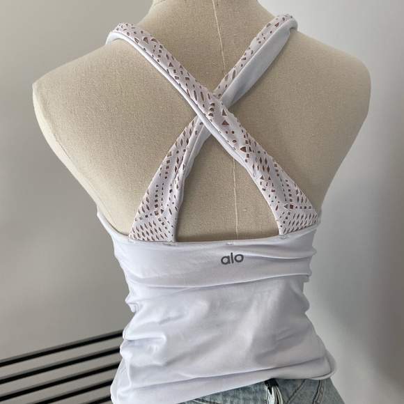 all White Workout Top | Athletic Wear - Picture 4 of 6